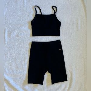 Sports Bra & Bike Shorts Set